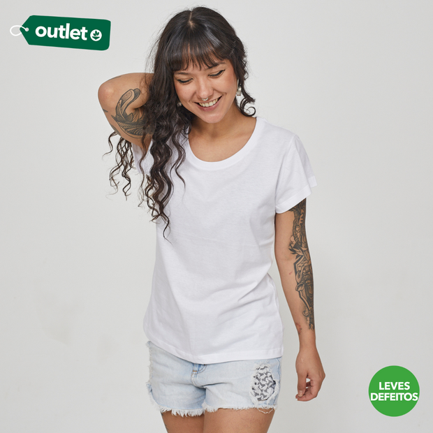 LD - Camiseta Feminina Basic - Branco