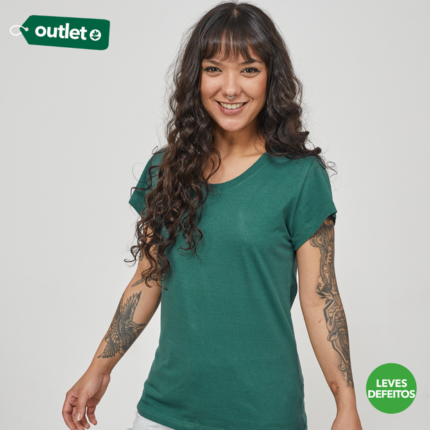 LD - Camiseta Feminina Basic - Verde