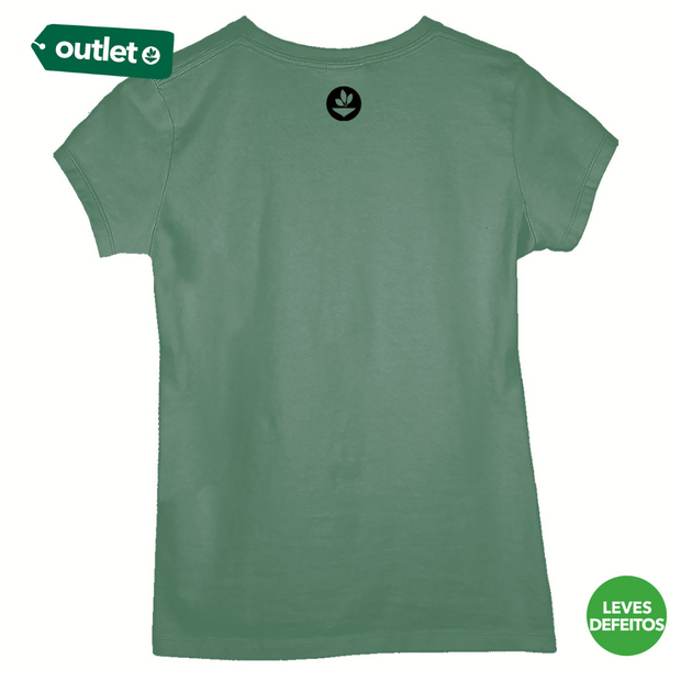 LD - Camiseta Feminina Sustentável Lisa - Verde