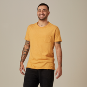 Camiseta Masculina Linho - Amarelo
